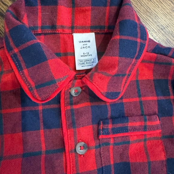 Janie & Jack Holiday Pajamas 6-12 months - Picture 2 of 3